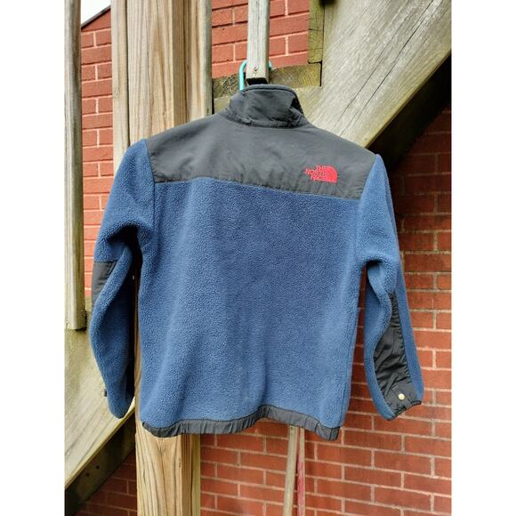 The North Face Jacket Youth Small 7/8 Blue Black Denali Polartec Fleece Full Zip - Picture 4 of 6